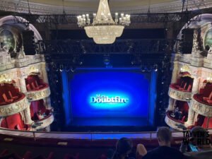 The Shaftesbury Theatre showing Mrs Doubtfire