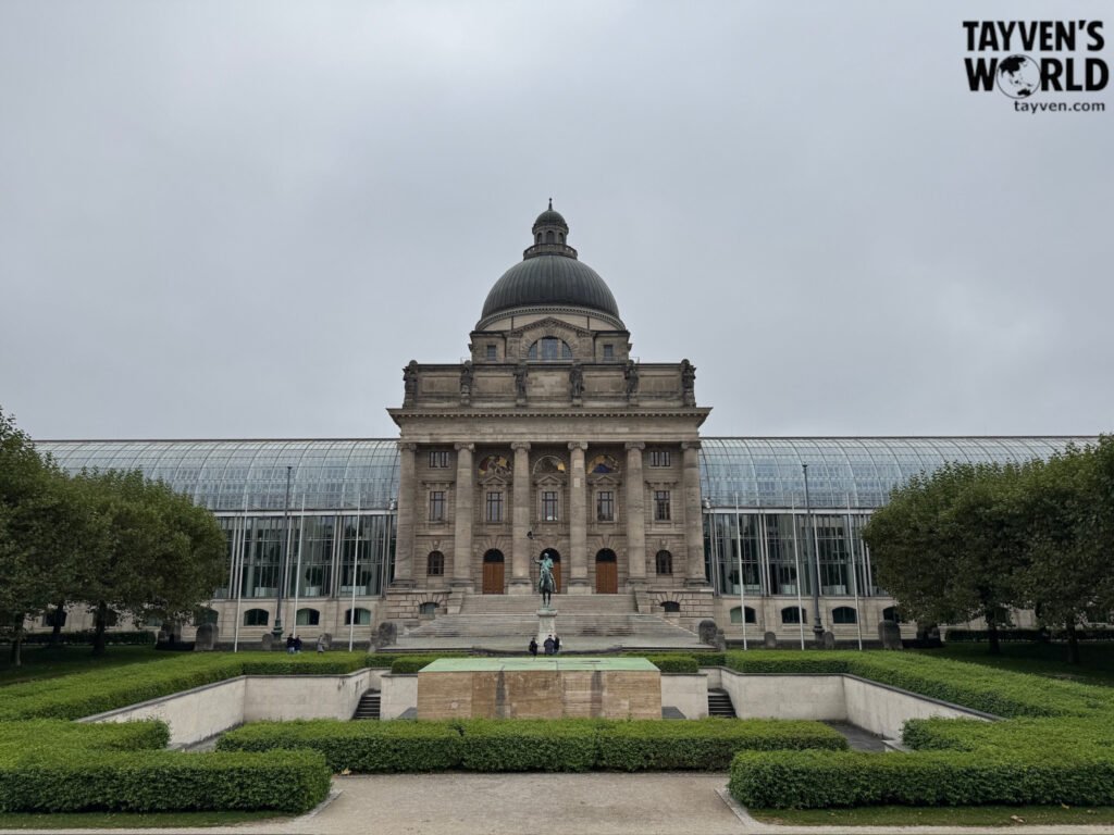 Bavarian State Chancellery and gardens beside Munich’s Hofgarten