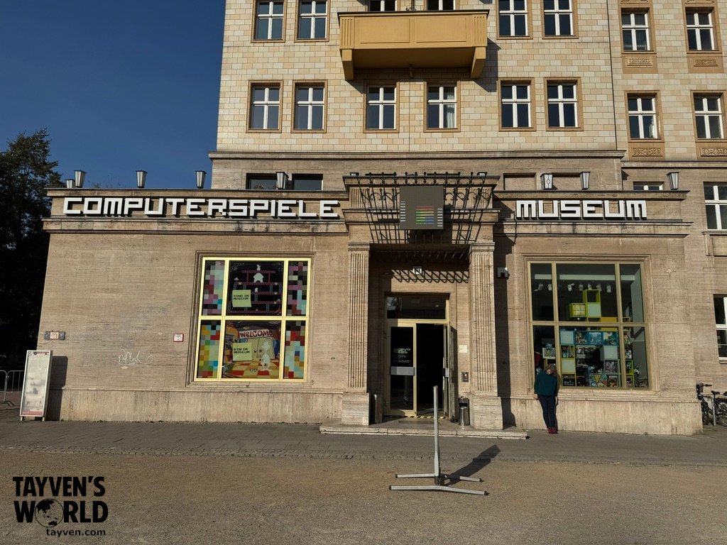 Exterior of Berlin Computer Games Museum on Karl-Marx-Allee